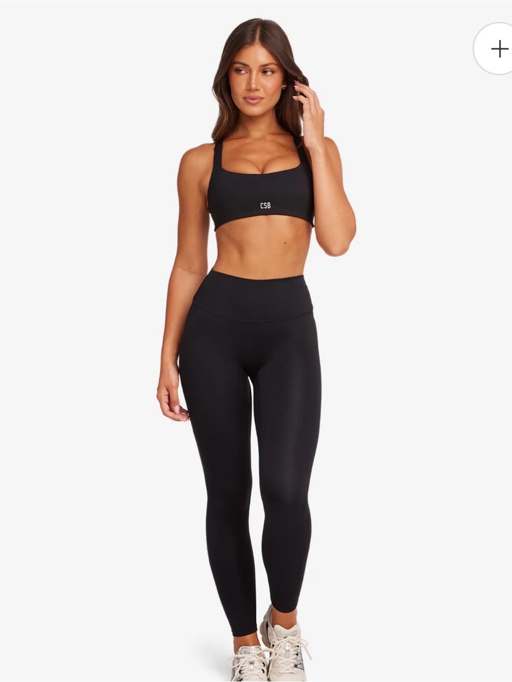 NWT Crop Shop Boutique CSB Serenity Leggings in Black Size Small